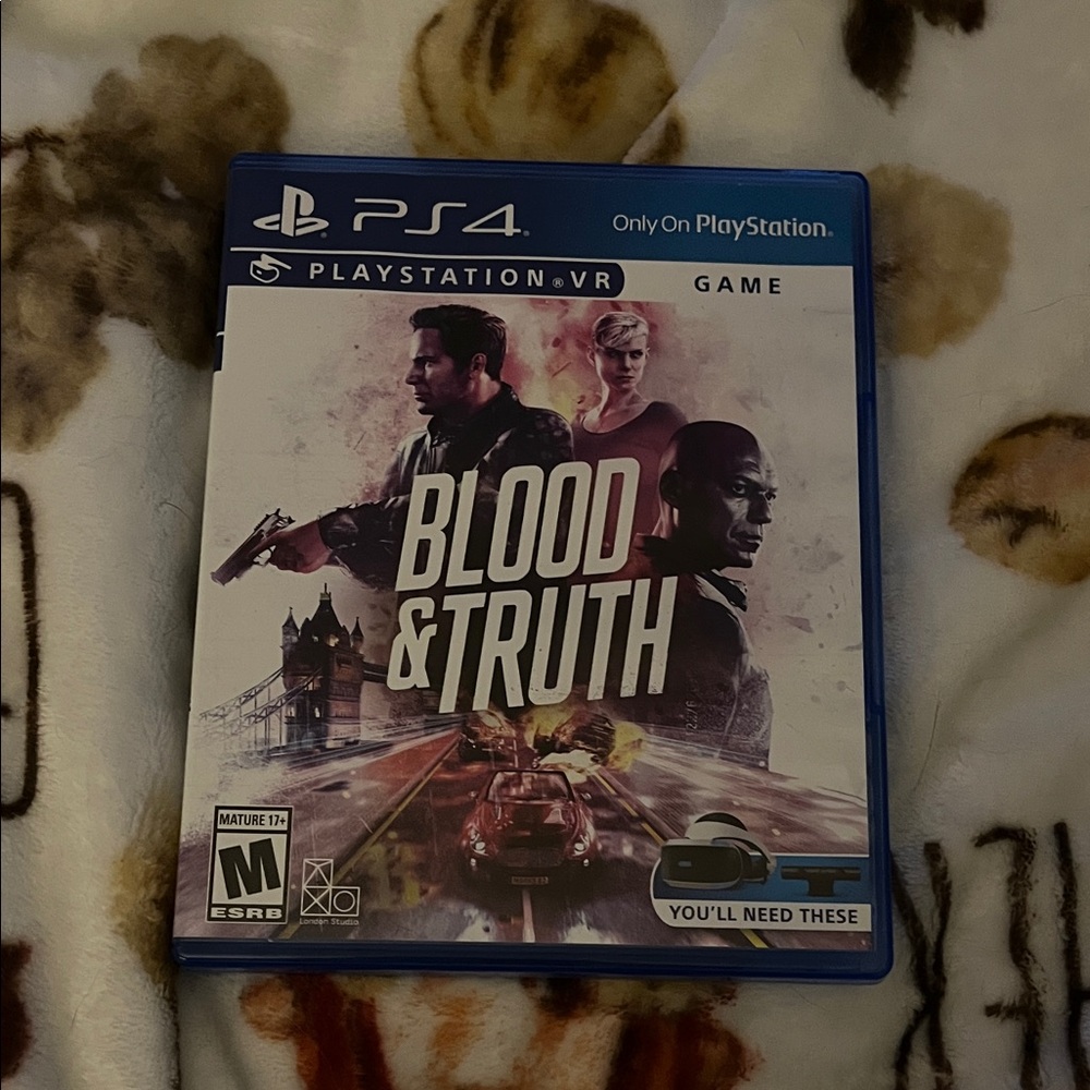 Sony PS4 Blood & Truth VR Game - Blue Case